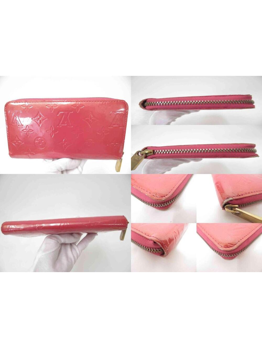 $970 Louis Vuitton Vernis Zippy Wallet Rose Litchi - Picture 3 of 15